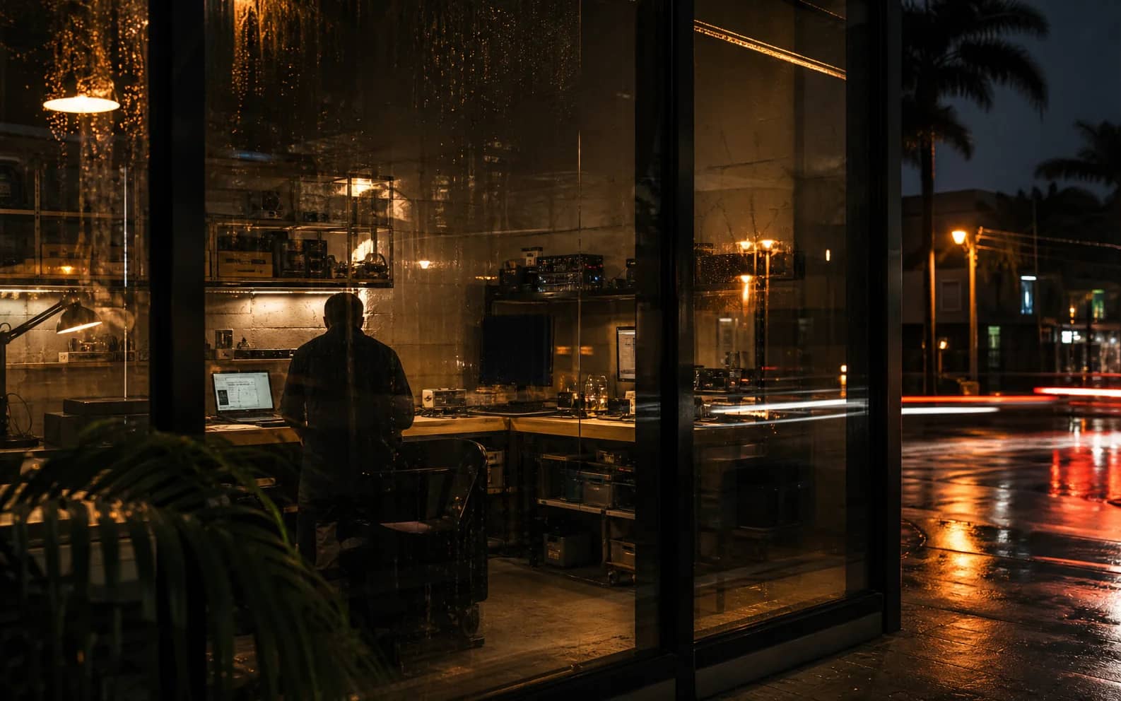 Barbados Office operating base shown as an anonymous editorial workspace