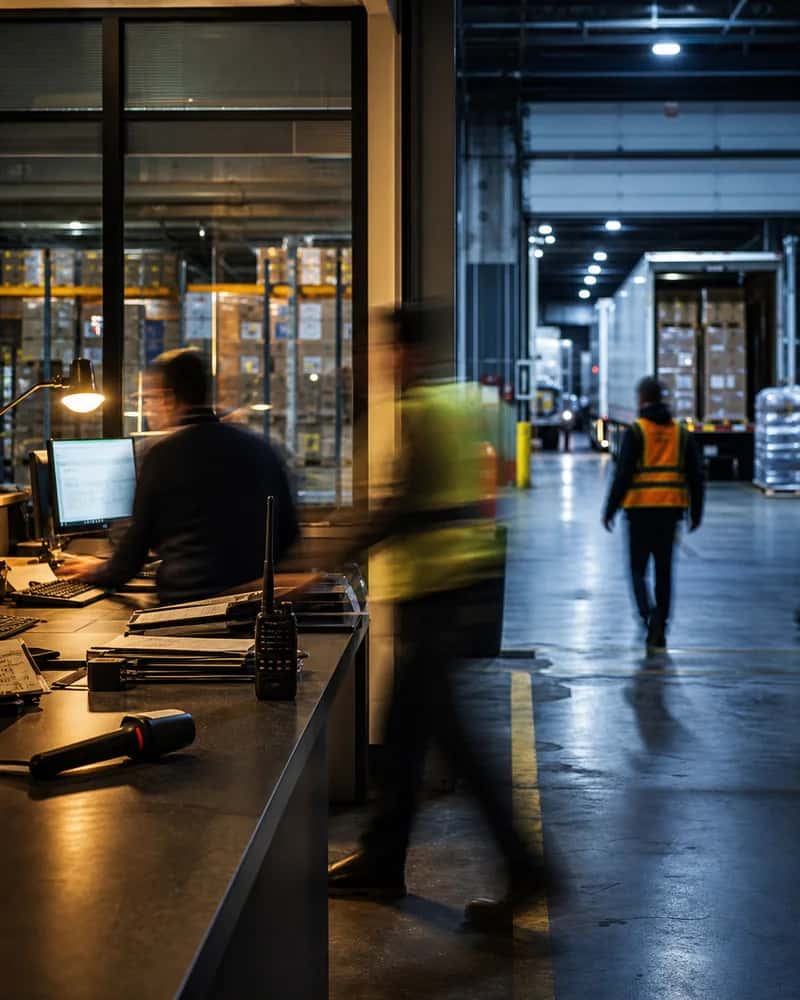 Logistics & Distribution operators shown in their working environment